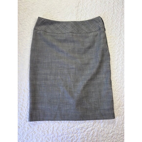 212 Collection Dresses & Skirts - 212 Collection Grey Straight Knee Length Side Zip Business Skirt size 4